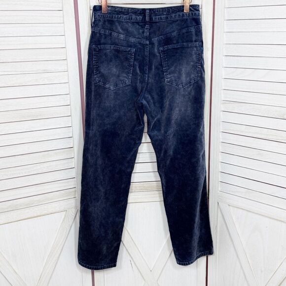 Anthropologie Pilcro‎ The Vintage Straight Cropped Corduroy Pants Blue 27 - Picture 4 of 15
